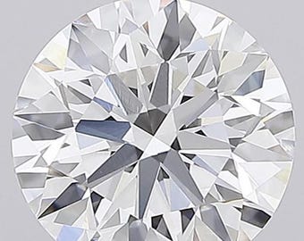 Diamante redondo, certificado de cultivo en laboratorio, piedra auténtica IGI real, solo diamante suelto, certificado incluido