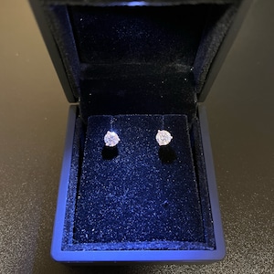 Round .5 Ct Diamond Earrings, 14Kt Gold Lab Grown Diamond Studs, Gold Diamond Earrings, Certified Diamond Studs, .25 Ct Each, Round