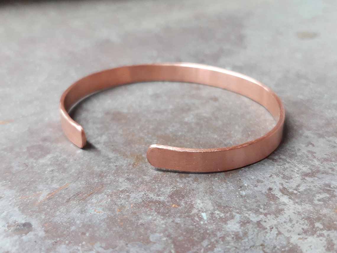 Einstellbare glatte Kupfer Armband | Etsy