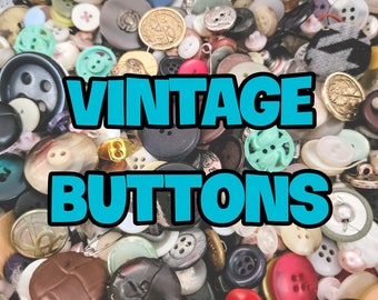 170g (6oz) Mixed Vintage To Now Buttons, Button Collection, Button Soup, Button Lot, Sewing, Boutons, Buttons, Crafting, Boutons Vintage