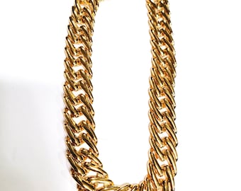 MONET Gold Chain Necklace, Vintage MONET, MONET, Gold Chain, Gold Necklace, Vintage Jewelry, Costume Jewelry, Jewelry, Vintage Items, Gold