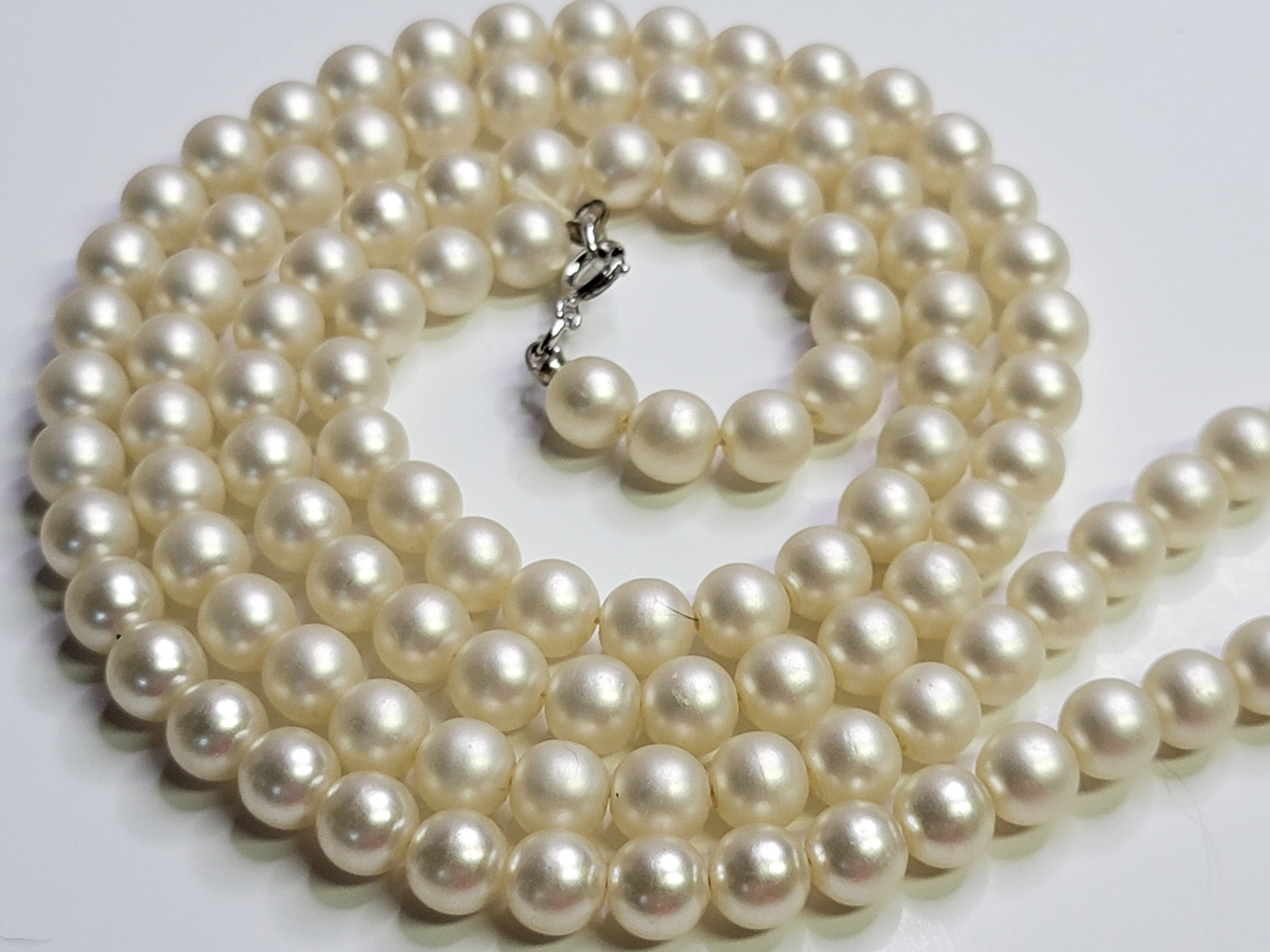 ◆VINTAGE HOLLYWOOD◆ Basic Pearl Necklace VH2379NE016B il_fullxfull.1472579191_k1io.jpg