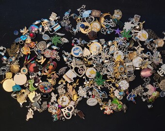 20pc amuletos sueltos mixtos, amuletos de pulsera, amuletos de esmalte, sopa de amuletos, fabricación de joyas, bolsa de agarre, elaboración, lote de amuletos mixtos, amuletos a granel, amuletos