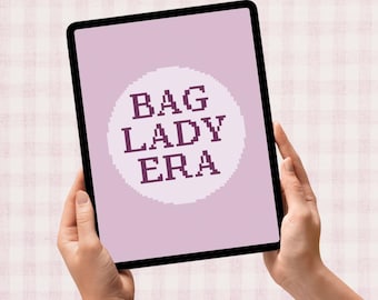 Bag Lady Era - Digital Needlepoint Chart 13 Mesh