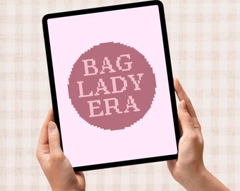 Bag Lady Era - Digital Needlepoint Chart 13 Mesh