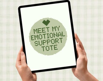 Tasche für emotionale Unterstützung - Digitale Nadelspitze 13 Mesh