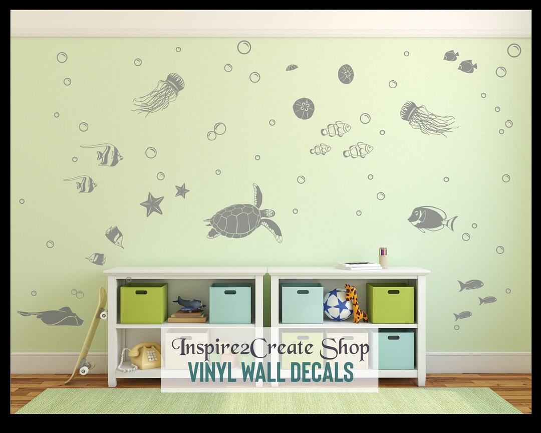 Under the Sea Wall Decal Set, Sea Creatures Nursery Decor Etsy — free download