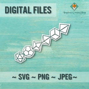 Dice Digital File, PNG, JPEG, SVG, cut files