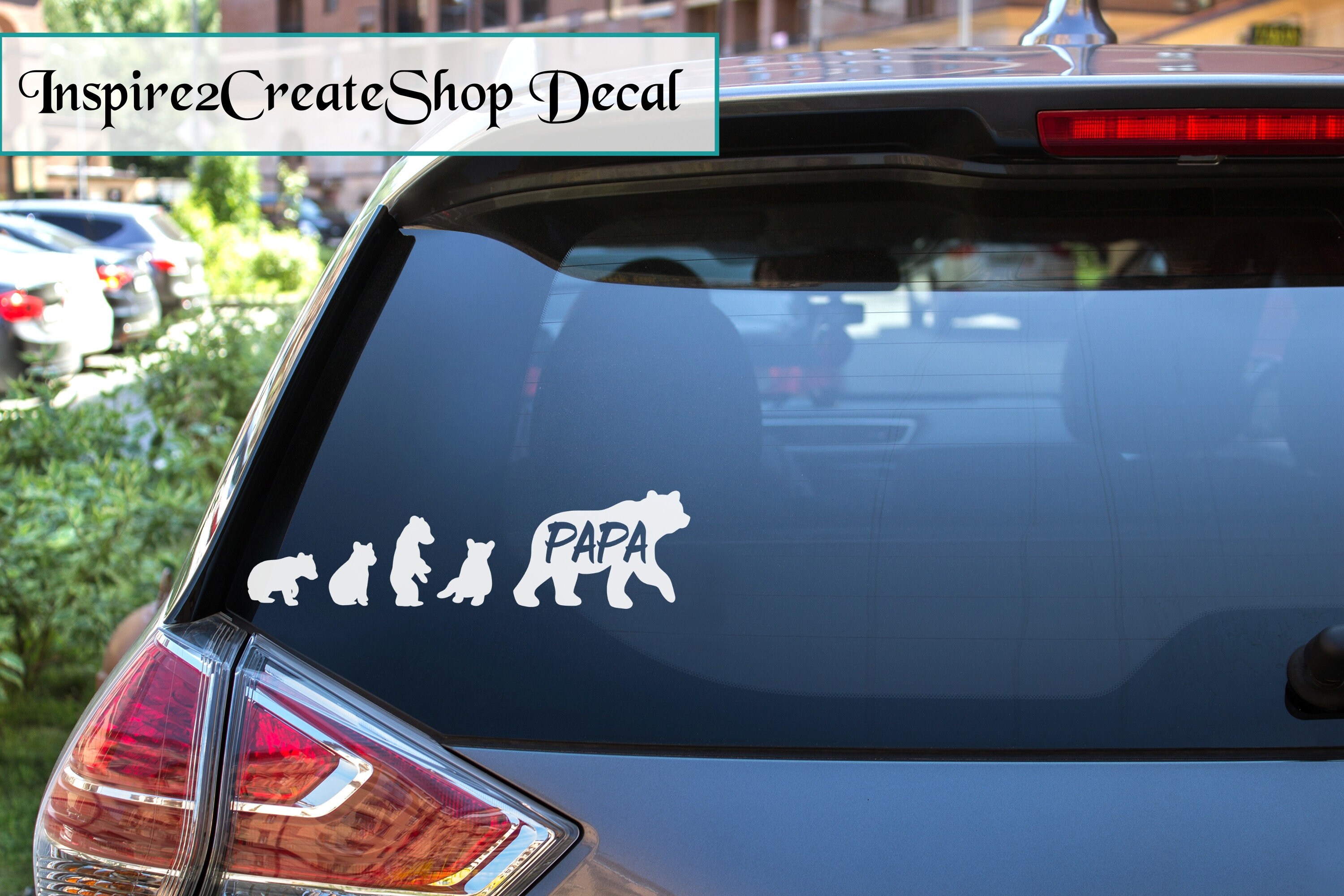 Papa Bear & Cubs Decal Sticker for Vehicle, Car, Van, Truck, SUV, Jeep,  Notebook, Tablet, Window, Wall, Binder, Mirror, Customizing -  Norway