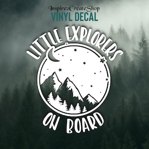 Little Explorer On Board, Baby On Board Decal Sticker