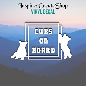 Cubs on Board, Baby On Board Decal Sticker