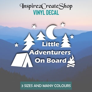 Little Adventurer On Board Vehicle Decal Sticker for Vehicle, Baby on Board, Safety, Car, Truck, Van, Suv