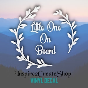 Little One on Board, Little Ones on Board, Baby on Board Decal, for SUV, Truck, Van, Car, Jeep, VW