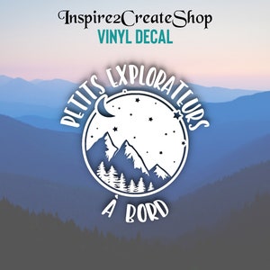 Petite Explorateur A Bord, Baby On Board Decal Sticker