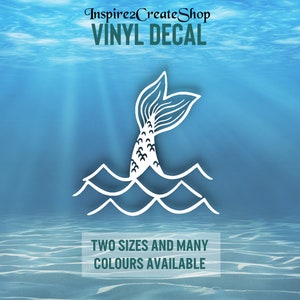 Adesivo decalcomania sirena per bottiglia d'acqua, laptop, tablet, notebook, auto, camion, finestra, porta, cestino per il pranzo, raccoglitore