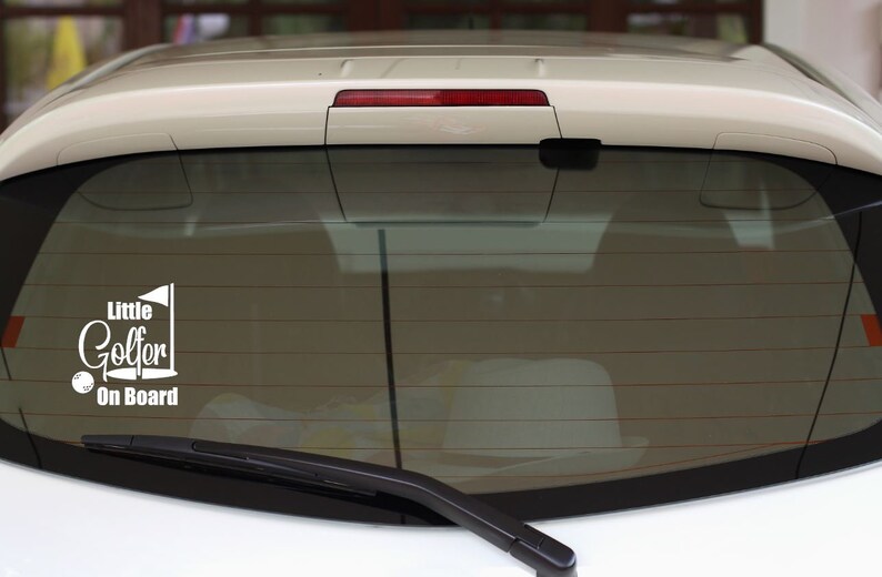 Truck Vw SUV Baby on Board Decal for Car Jeep Window Van Little Golfer On Board