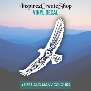Spirit Animal, Eagle, Aztec Tribal Print Decal Sticker