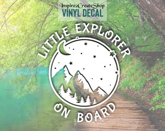 Little Explorer On Board, Baby On Board Decal Sticker