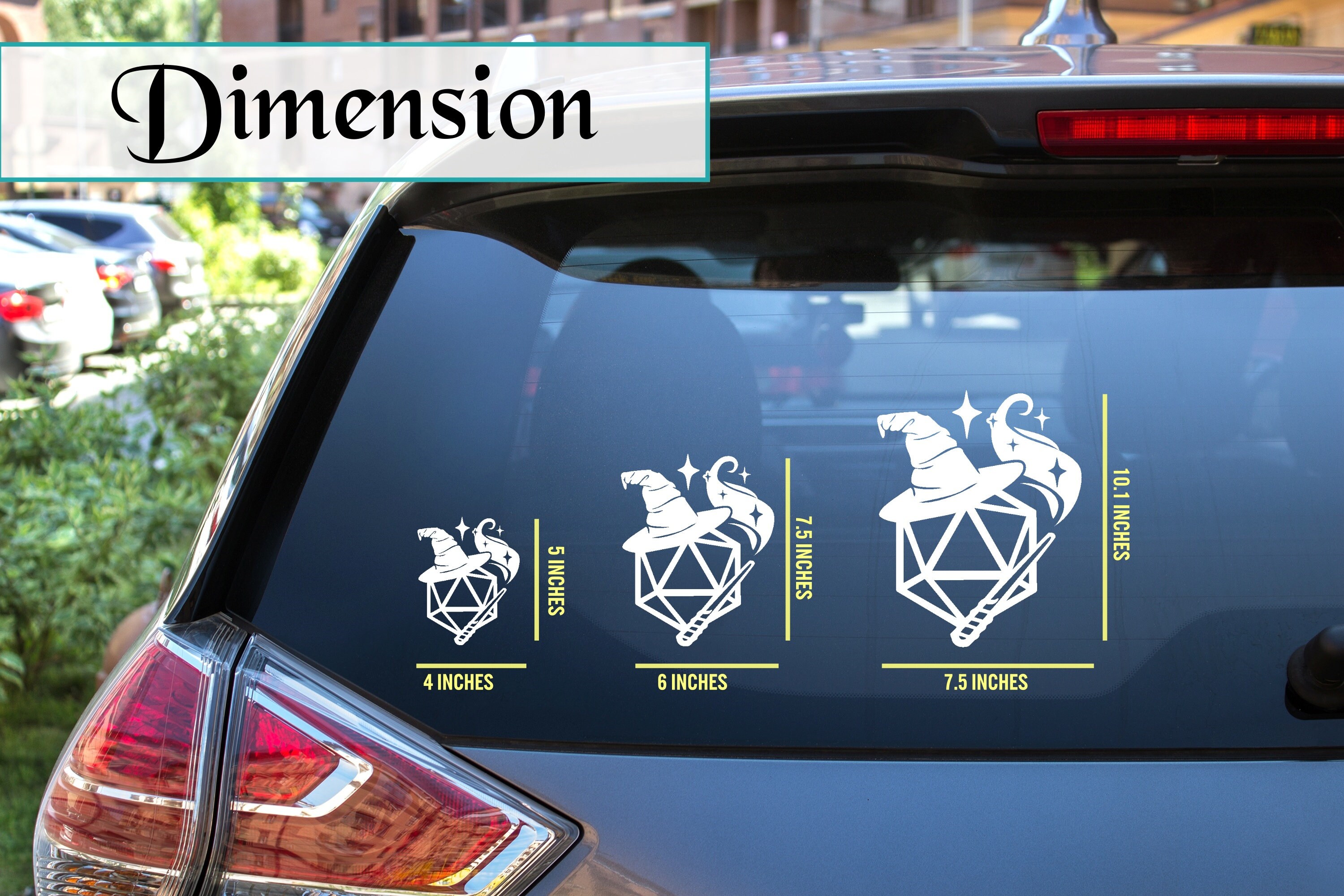 Dungeons and Dragons Wizard Vinyl Decal Sticker - Etsy