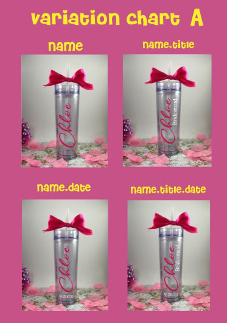Monogrammed cup Wedding favor Tumbler with straw Girls weekend Bridesmaid gift Bachelorette party Custom Tumbler Personalized Tumbler