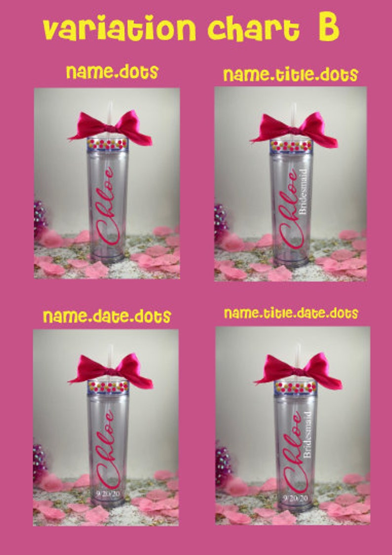 Monogrammed cup Wedding favor Tumbler with straw Girls weekend Bridesmaid gift Bachelorette party Custom Tumbler Personalized Tumbler