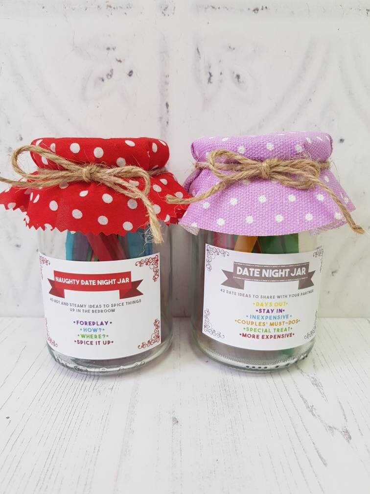 Naughty and Nice Date Night Jar Deal The perfect gift for | Etsy