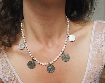 Freshwater pearls | antique coins | recycled gold