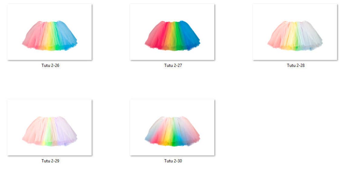 Tutu 2 Overlays Pack 6 Same Tutu 5 Different Variations Etsy