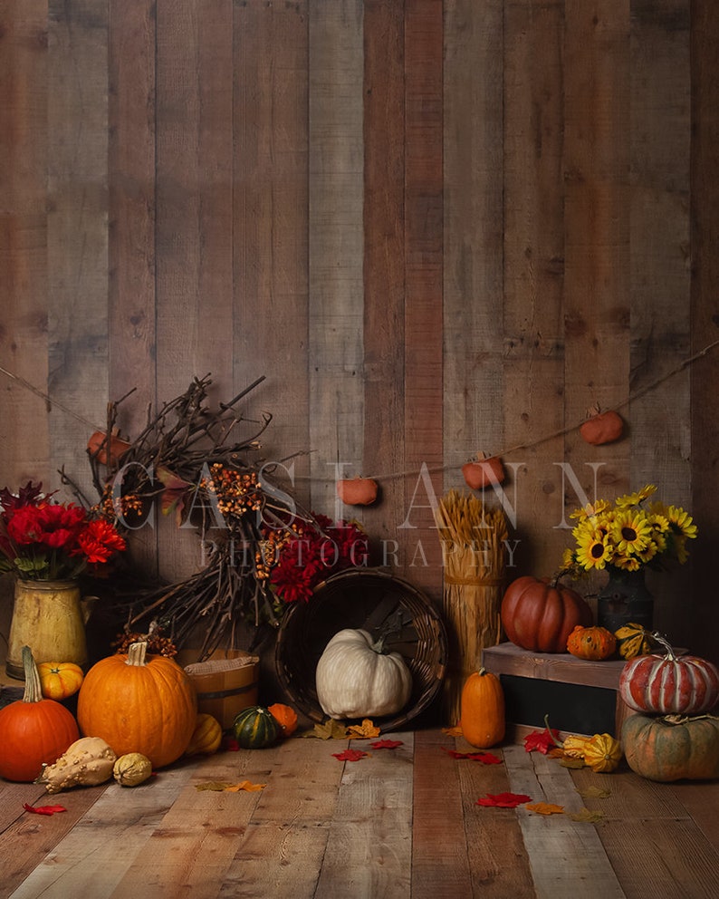 Rustic Fall Digital JPEG Photography Backdrop Background | Etsy