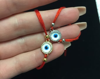 Shell evil eye red string free shipping