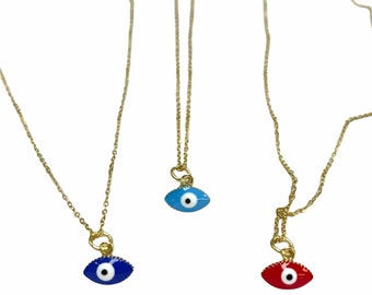 Turkish eye pendant FREE chain 18"