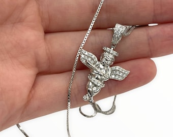 925 ANGEL pendant sterling silver free chain