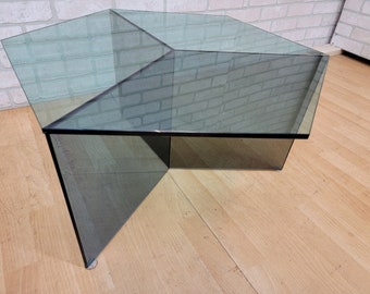 Modern Danish Hexagon Glass Coffee Table by Ida Linea Hildebrand for Friends & Founders