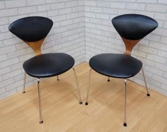 Mid Century Modern Norman Cherner Bernardo Chair for Plycraft - Pair