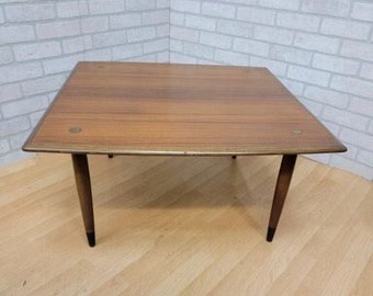 Mid Century Modern Swedish Teak Square Coffee Table By DUX