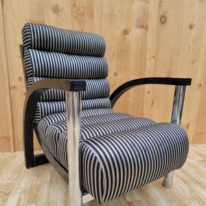Art Deco Jay Spectre Postmodern "Eclipse" Lounge Chair