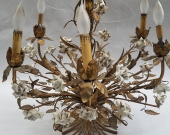 rose chandelier deluxe bouncer