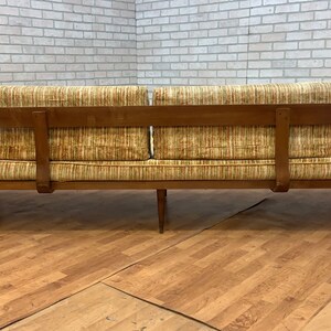 Mid Century Modern Adrian Pearsall Oak Daybed Sofa with Floating End Tables image 5