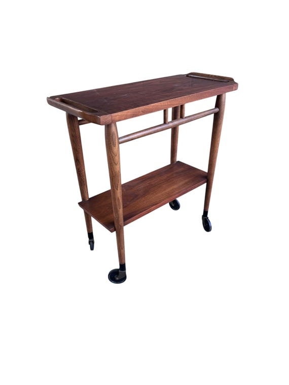 MCM 2 Tier Bar Cart by Lane
