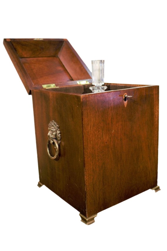 Antique Brandt Furniture Co. Inlaid Decanter Box