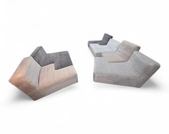 6-delad modulsoffa från Ligne Roset, nyklädd