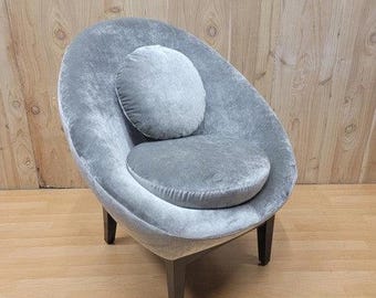 Mid Century Modern French Modernist Jean Royere Style Chair Newly Upholstered Etsy UK