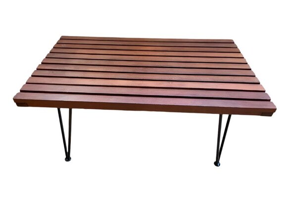 MCM Pipsan Saarinen Style Slatted Coffee Table