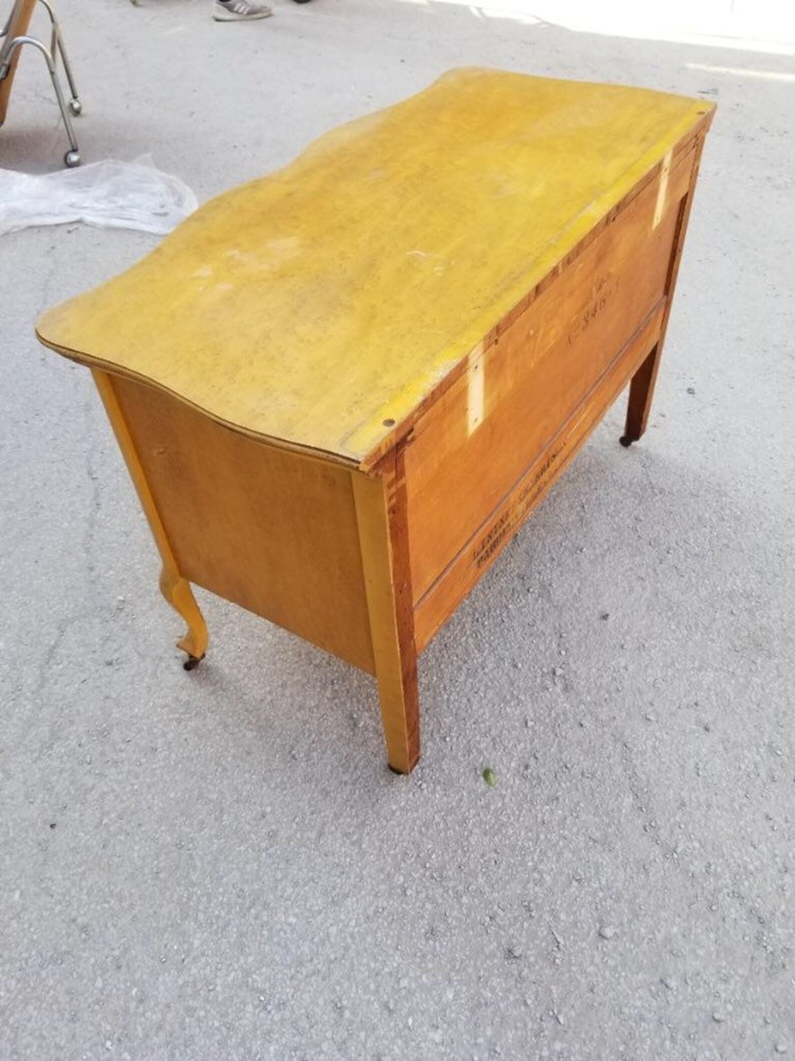 Antique Victorian Burled Wood Princess Dresser With Mirror by Etsy
