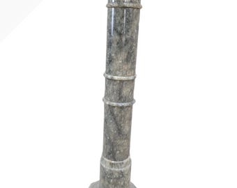 Antique Neoclassical Style Marble Pedestal Stand