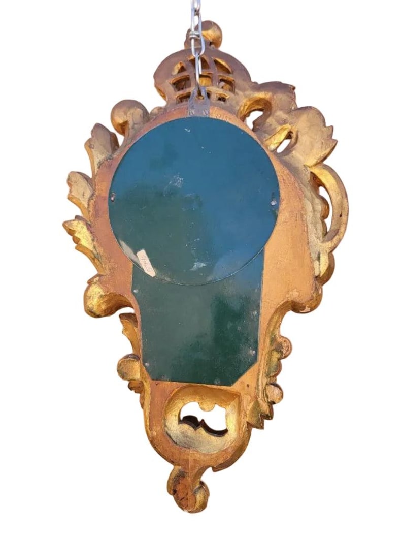 Antique Swedish Westerstrand Gold Rococo Cartouche Clock image 6