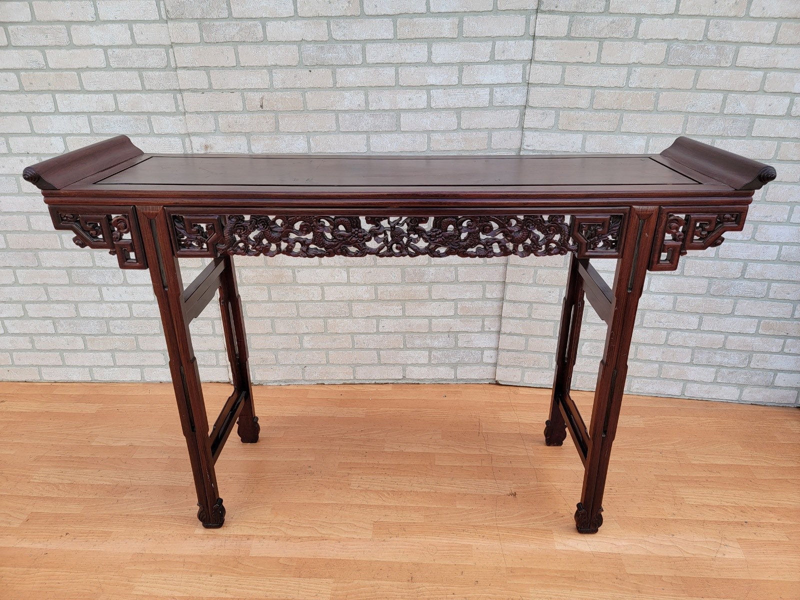 Antique Chinese Carved Ornate Rosewood Altar Console Table - Etsy