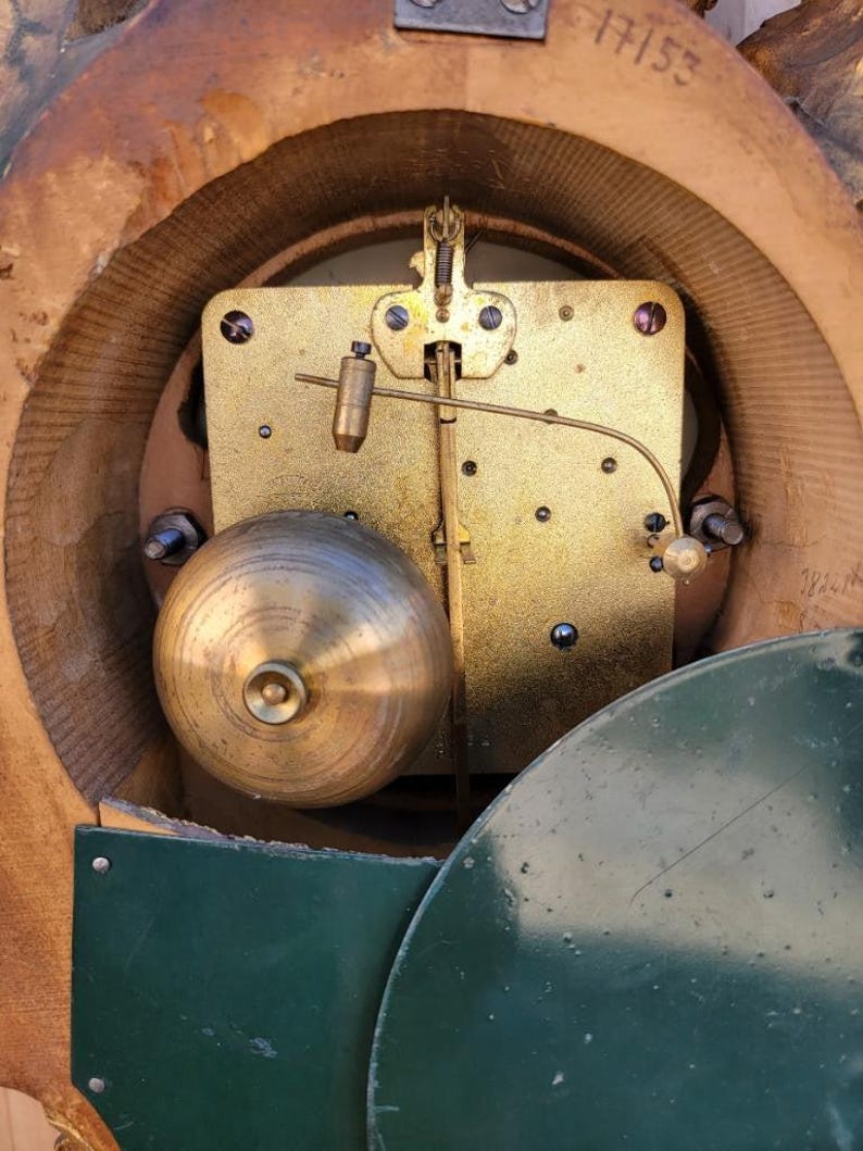 Antique Swedish Westerstrand Gold Rococo Cartouche Clock image 8