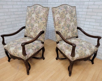 Antique French Louis XV Tapestry Armchair Available For Immediate