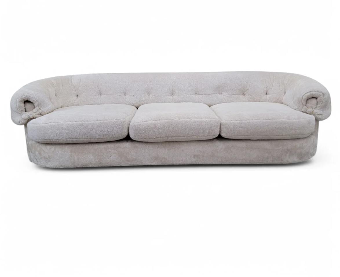 MCM Cream Teddy Bear Sofa by Schweiger Industries - Etsy